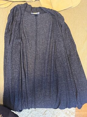 Motherhood Maternity Navy Marled Open Front Cardigan